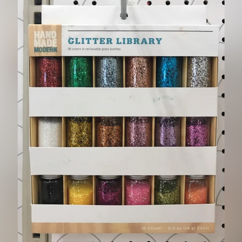 New Hand Made Modern Glitter Library Set